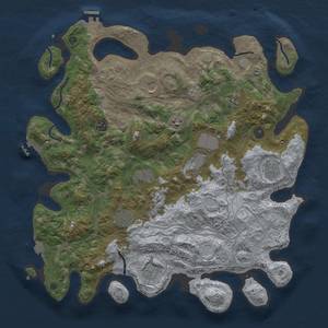 Thumbnail Rust Map: Procedural Map, Size: 4250, Seed: 2097311172, 18 Monuments