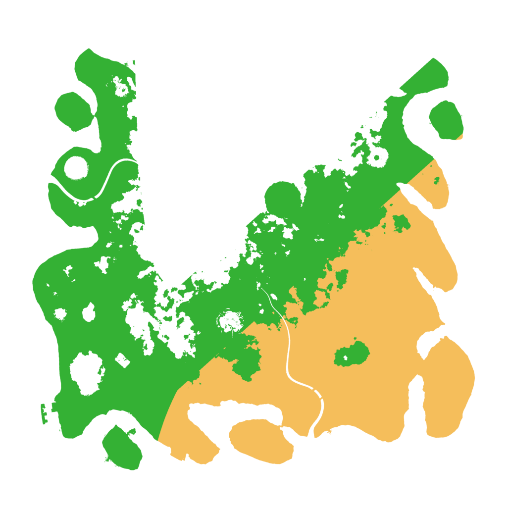 Biome Rust Map: Procedural Map, Size: 3800, Seed: 16615
