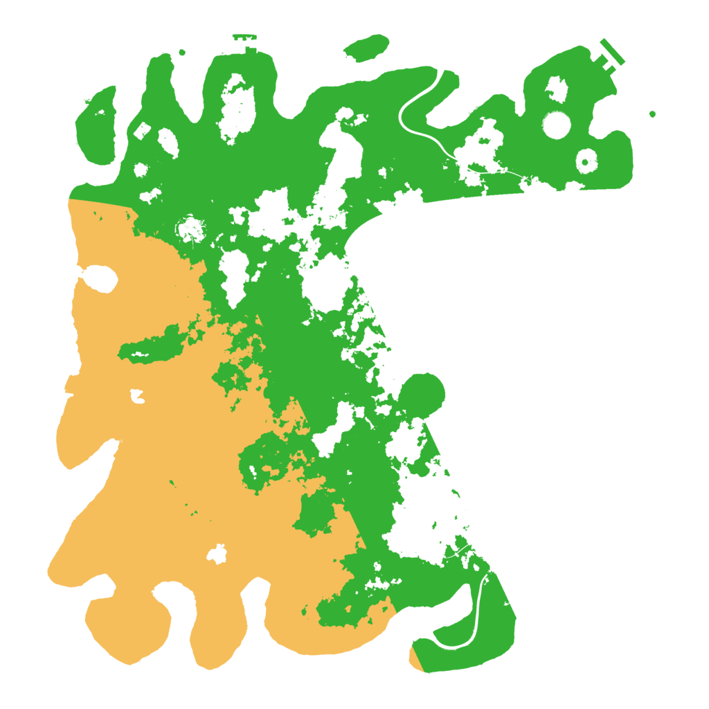 Biome Rust Map: Procedural Map, Size: 4500, Seed: 714930295