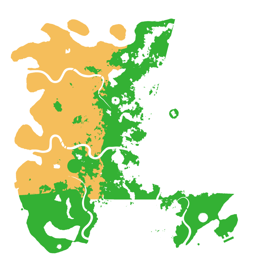 Biome Rust Map: Procedural Map, Size: 5000, Seed: 961531625