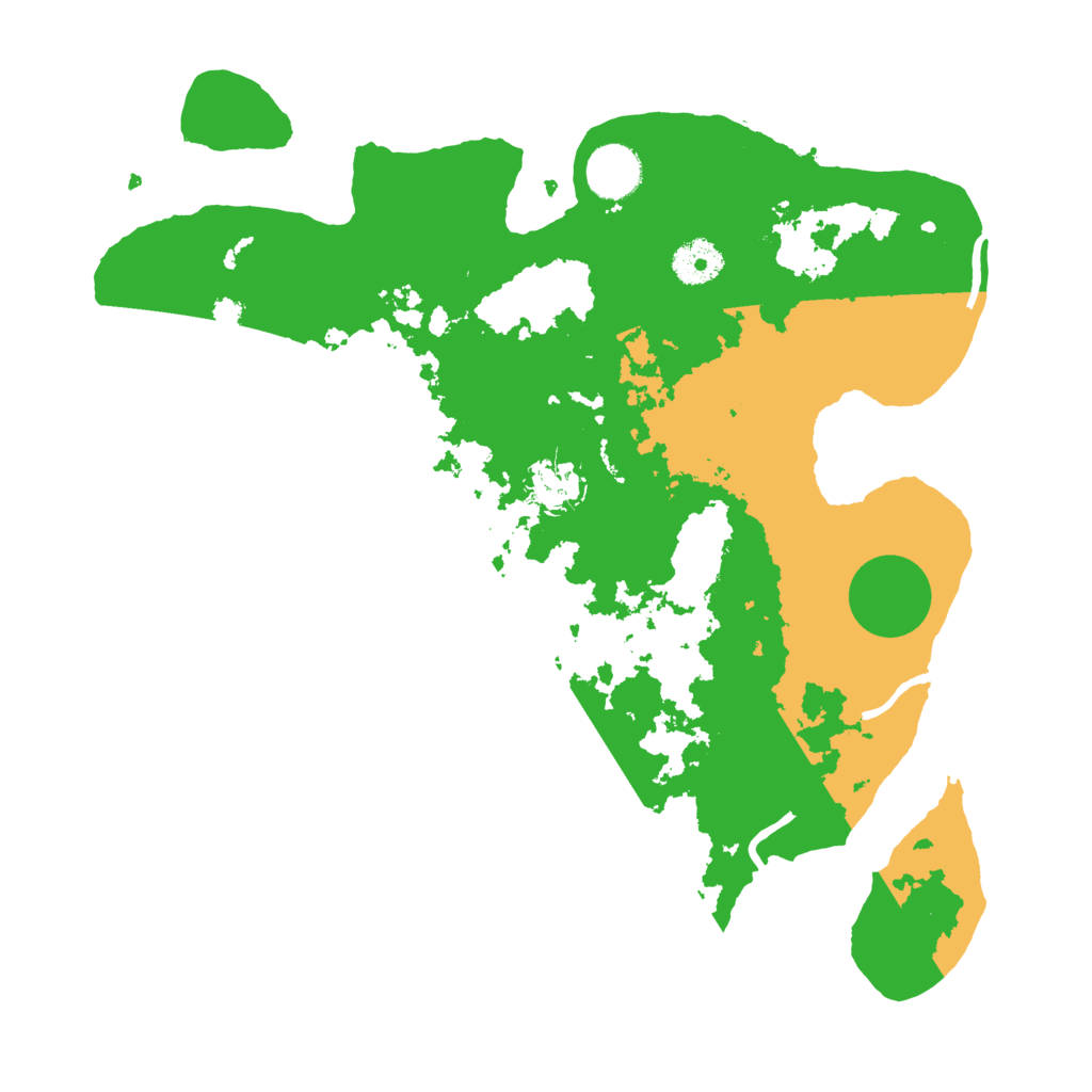 Biome Rust Map: Procedural Map, Size: 3500, Seed: 592877573