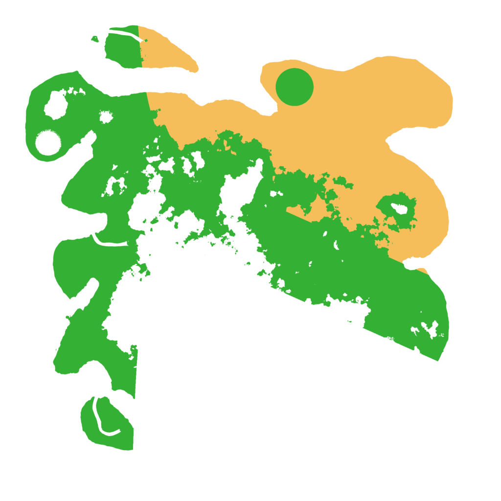 Biome Rust Map: Procedural Map, Size: 3500, Seed: 439775003