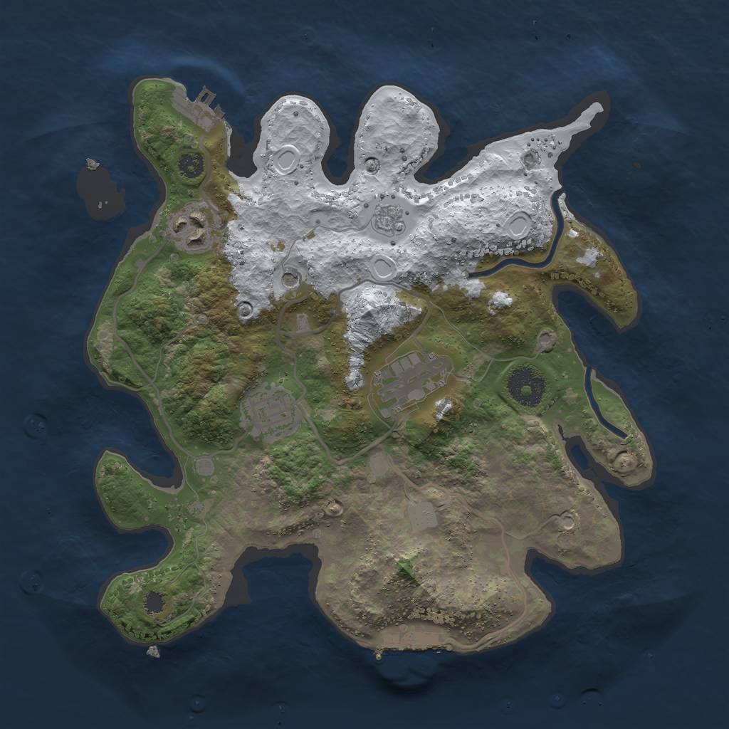 Rust Map: Procedural Map, Size: 2900, Seed: 130113, 12 Monuments