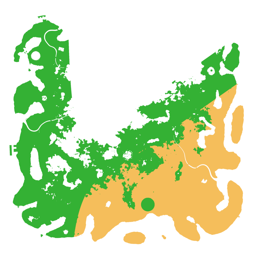Biome Rust Map: Procedural Map, Size: 5000, Seed: 606739357