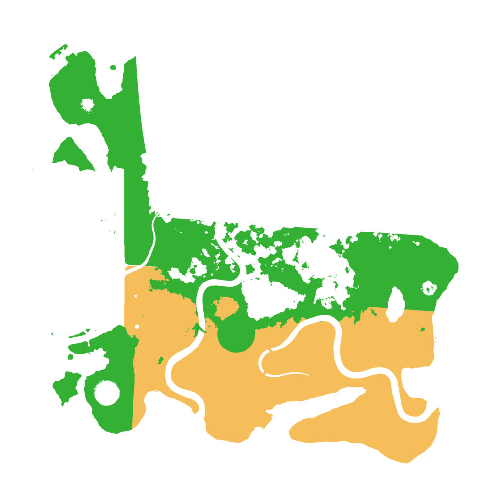 Biome Rust Map: Procedural Map, Size: 3500, Seed: 32728