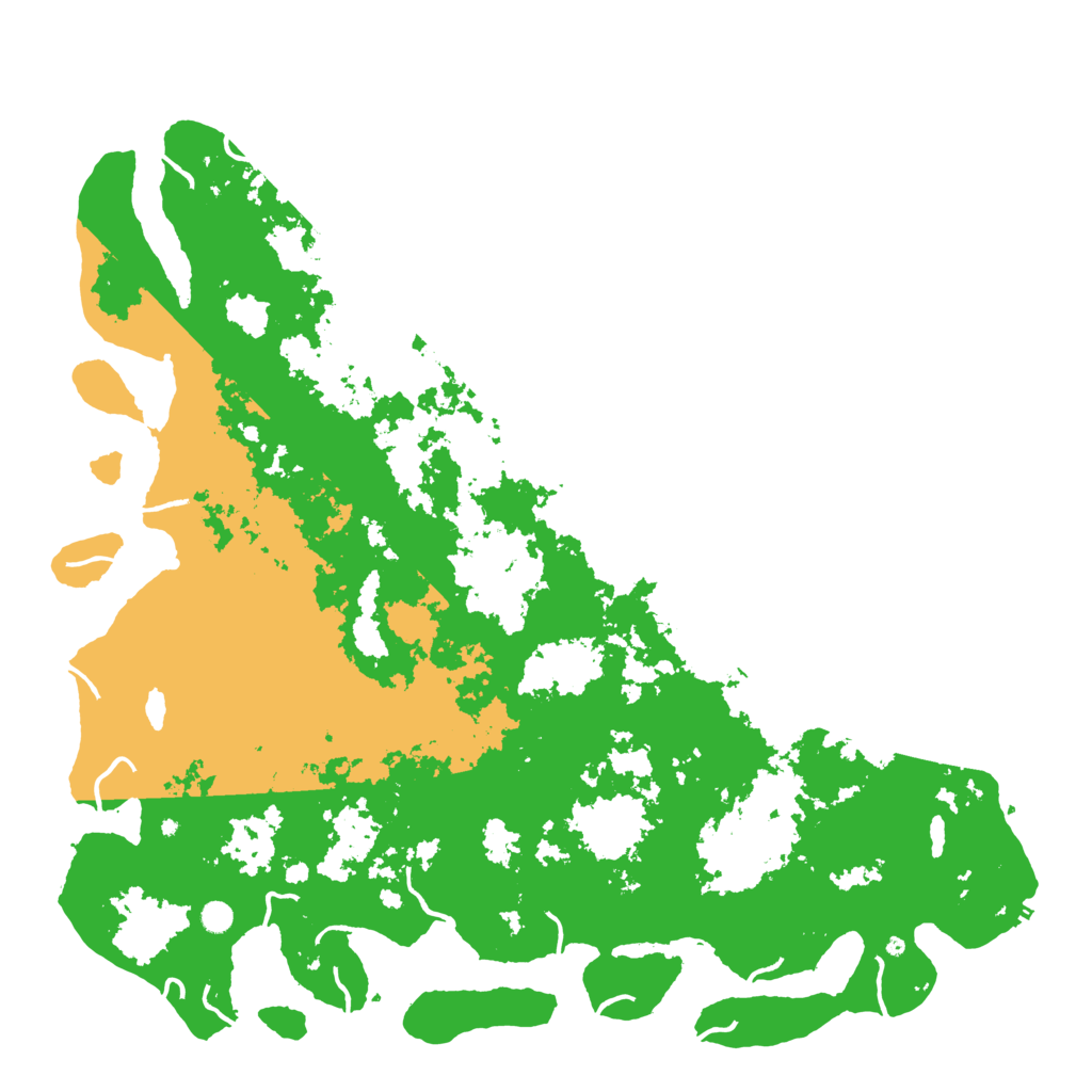 Biome Rust Map: Procedural Map, Size: 6000, Seed: 3246