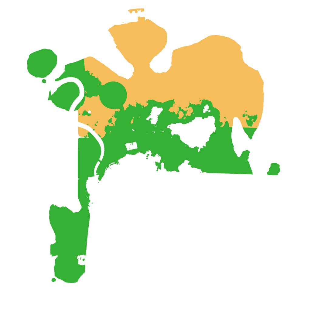 Biome Rust Map: Procedural Map, Size: 3000, Seed: 156484181