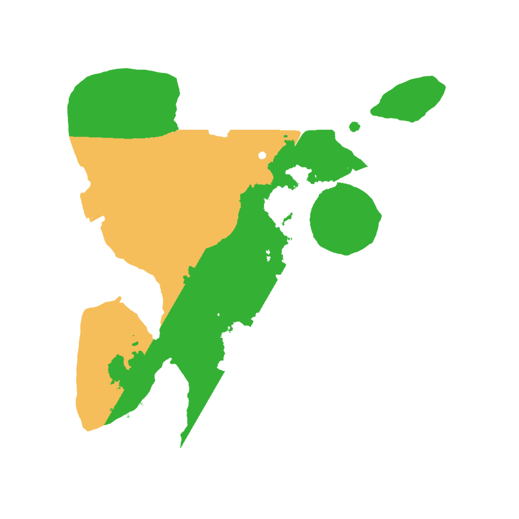 Biome Rust Map: Procedural Map, Size: 2000, Seed: 12109894