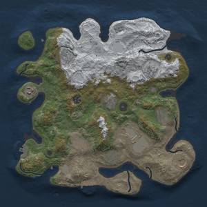 Thumbnail Rust Map: Procedural Map, Size: 3500, Seed: 1858399766, 20 Monuments