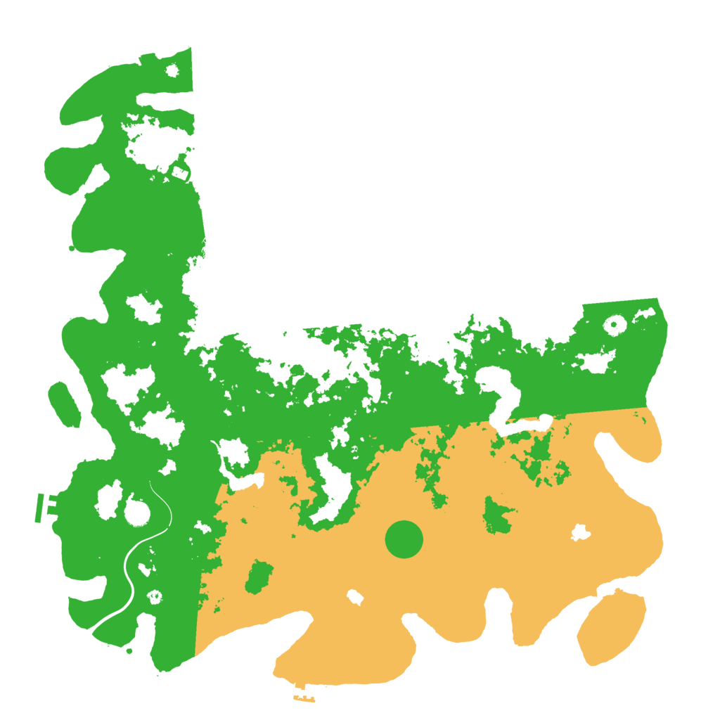 Biome Rust Map: Procedural Map, Size: 5000, Seed: 1279179415