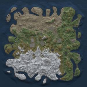 Thumbnail Rust Map: Procedural Map, Size: 4500, Seed: 454545, 19 Monuments