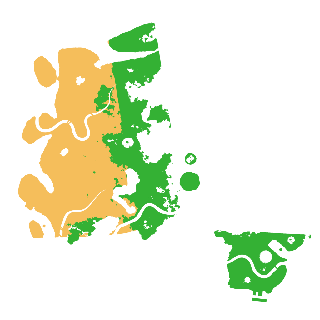Biome Rust Map: Procedural Map, Size: 4500, Seed: 1244986771