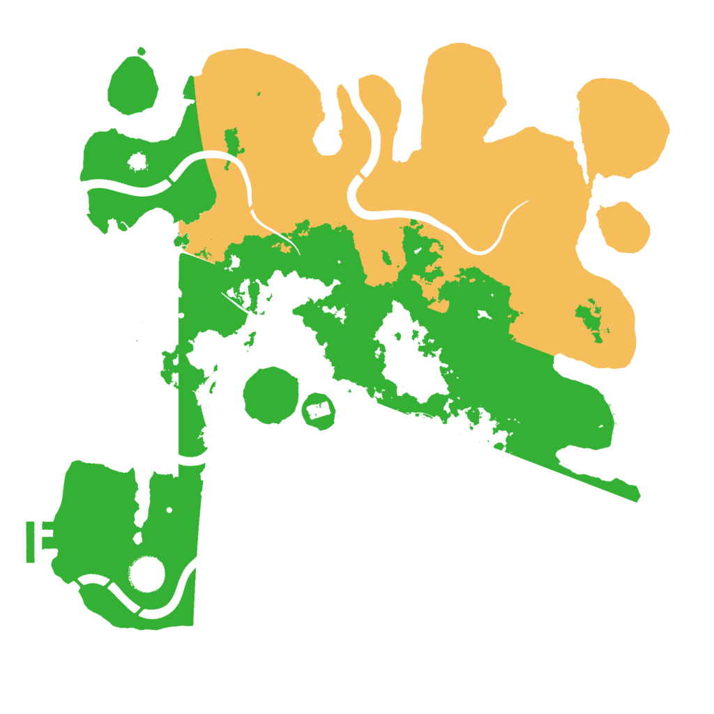 Biome Rust Map: Procedural Map, Size: 3500, Seed: 893135969