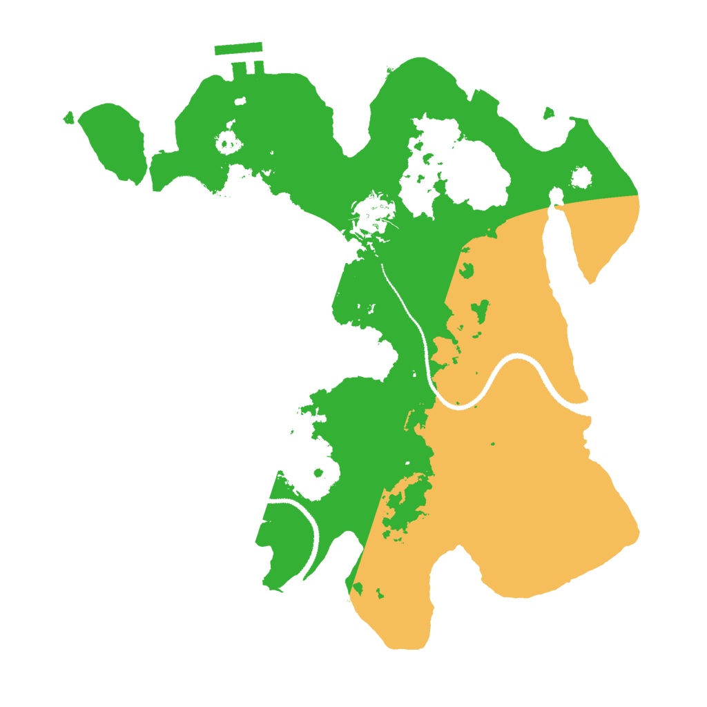 Biome Rust Map: Procedural Map, Size: 3000, Seed: 420892948