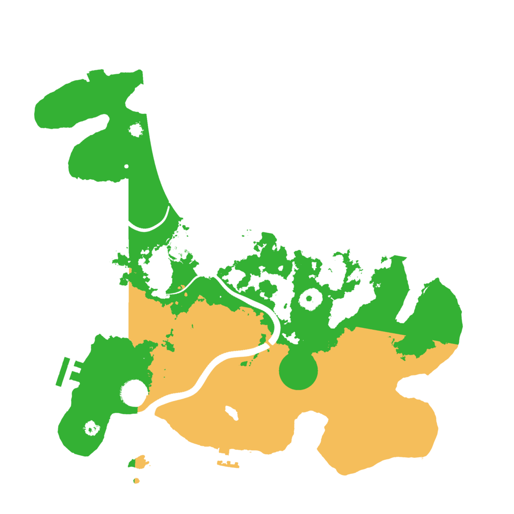 Biome Rust Map: Procedural Map, Size: 3500, Seed: 1623947677