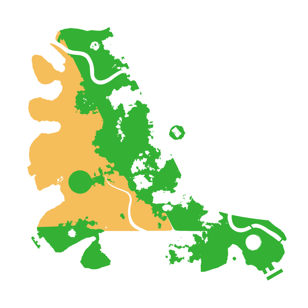 Biome Rust Map: Procedural Map, Size: 3500, Seed: 850249158