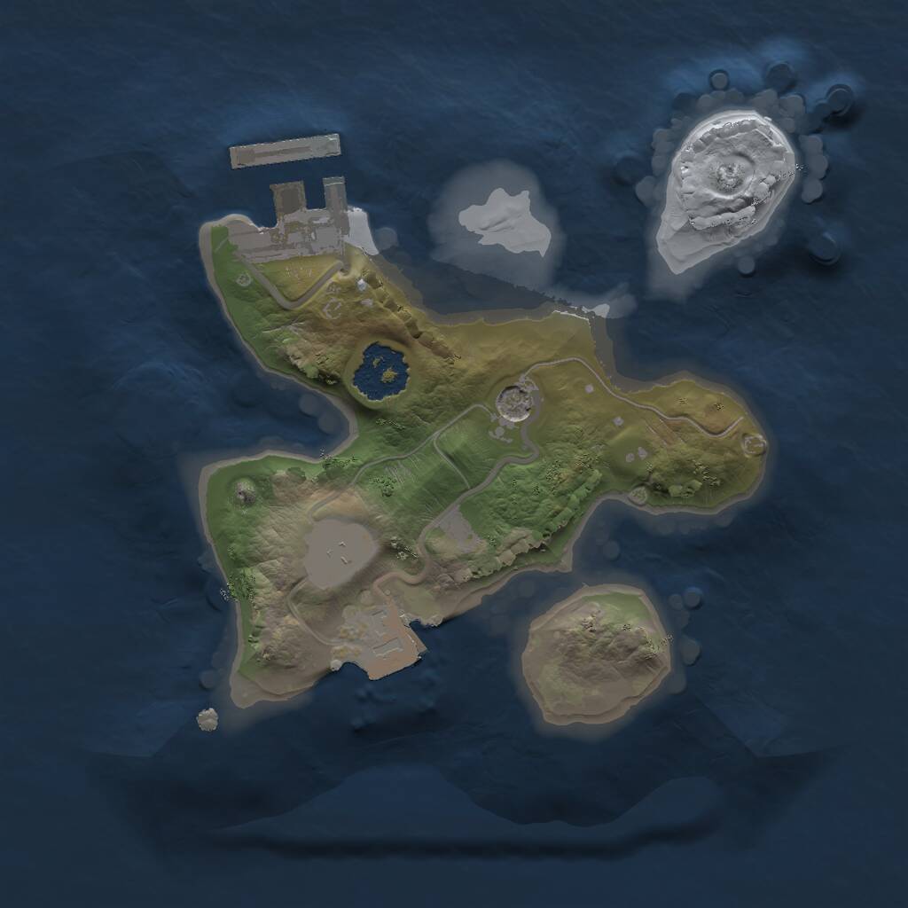 Rust Map: Procedural Map, Size: 1662, Seed: 13825, 3 Monuments