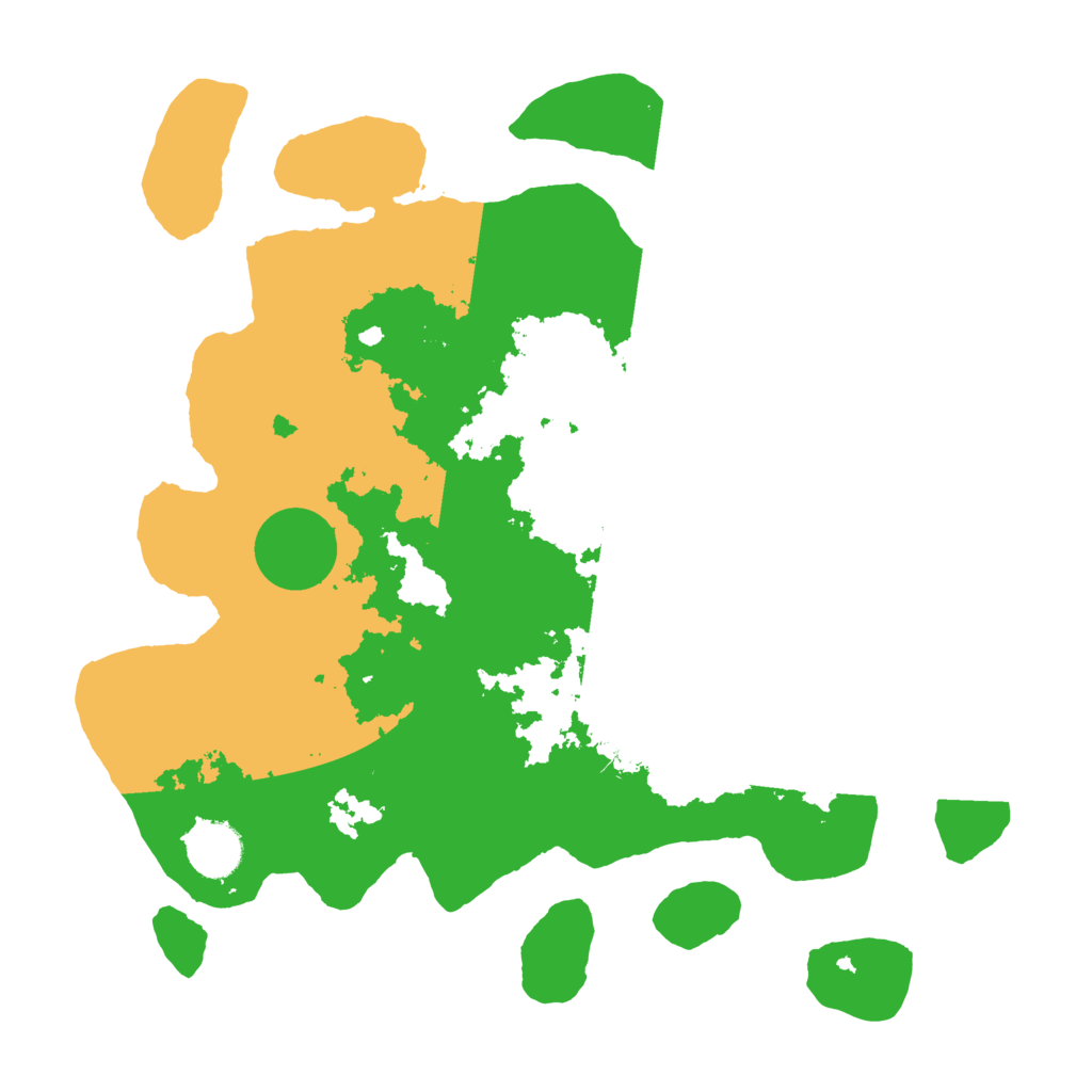 Biome Rust Map: Barren, Size: 3500, Seed: 517046647