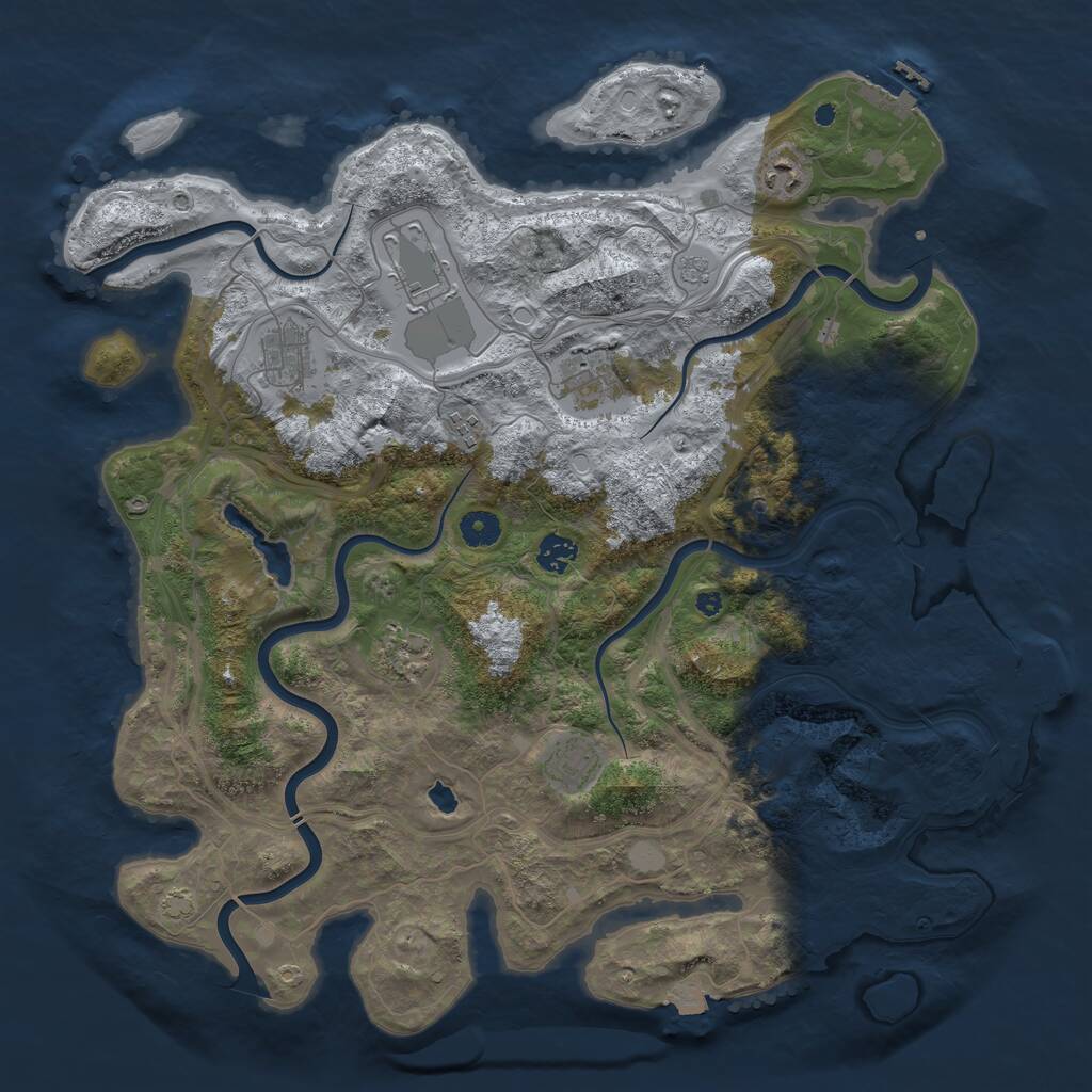 Rust Map: Procedural Map, Size: 4250, Seed: 20220602, 14 Monuments