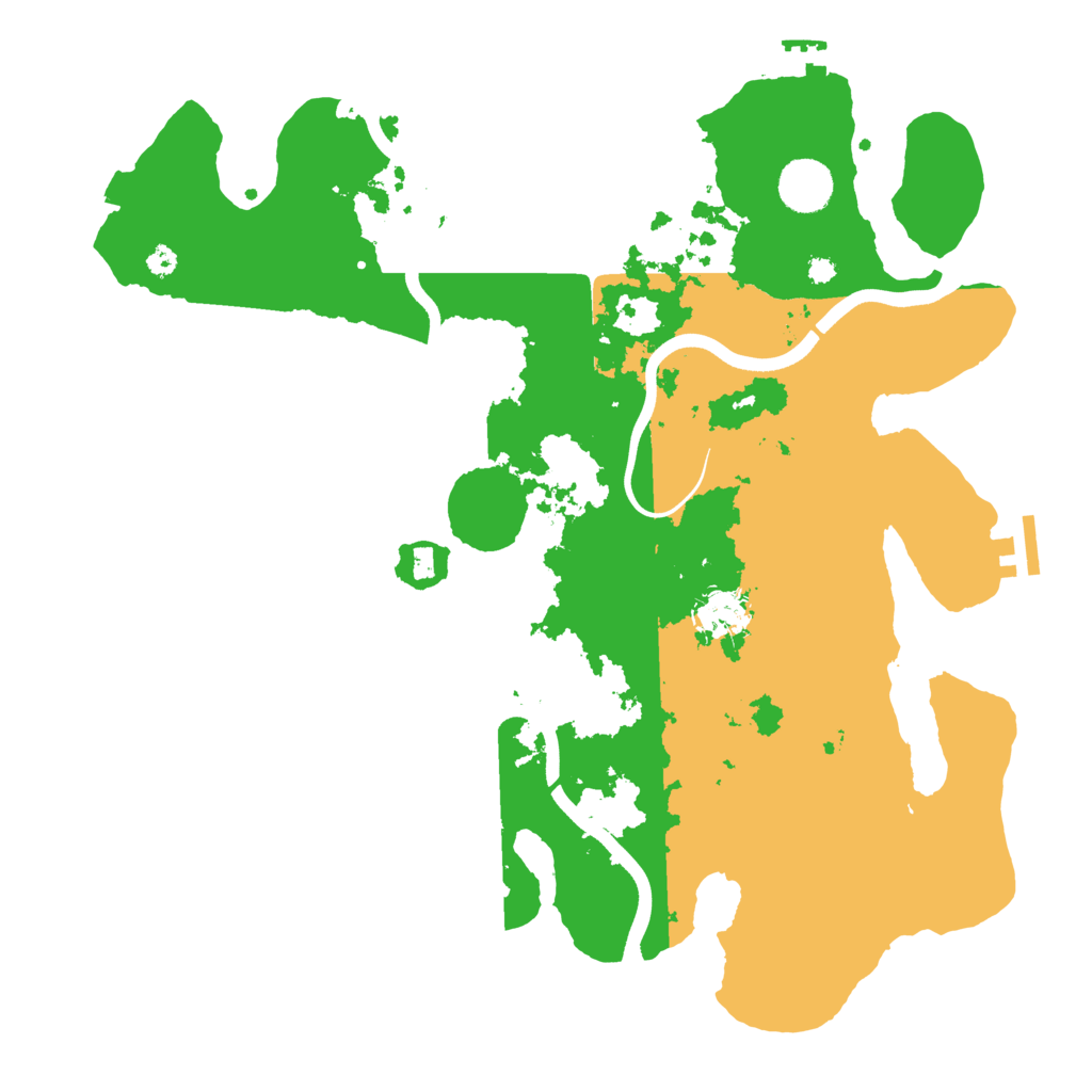 Biome Rust Map: Procedural Map, Size: 3700, Seed: 2043631915