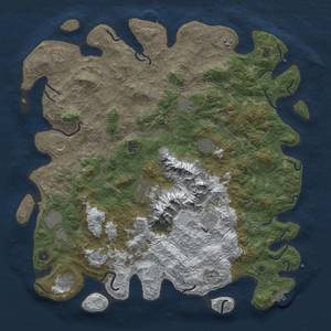 Thumbnail Rust Map: Procedural Map, Size: 5000, Seed: 151316169, 20 Monuments