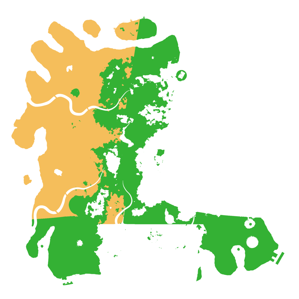 Biome Rust Map: Procedural Map, Size: 4500, Seed: 345084262