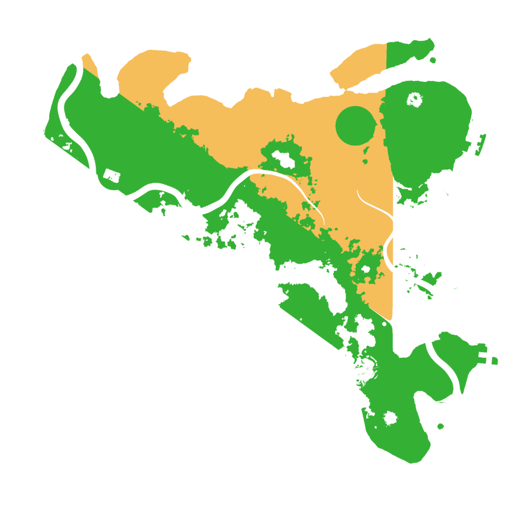 Biome Rust Map: Procedural Map, Size: 3500, Seed: 149200882