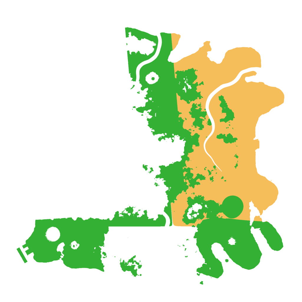 Biome Rust Map: Procedural Map, Size: 3700, Seed: 923262509