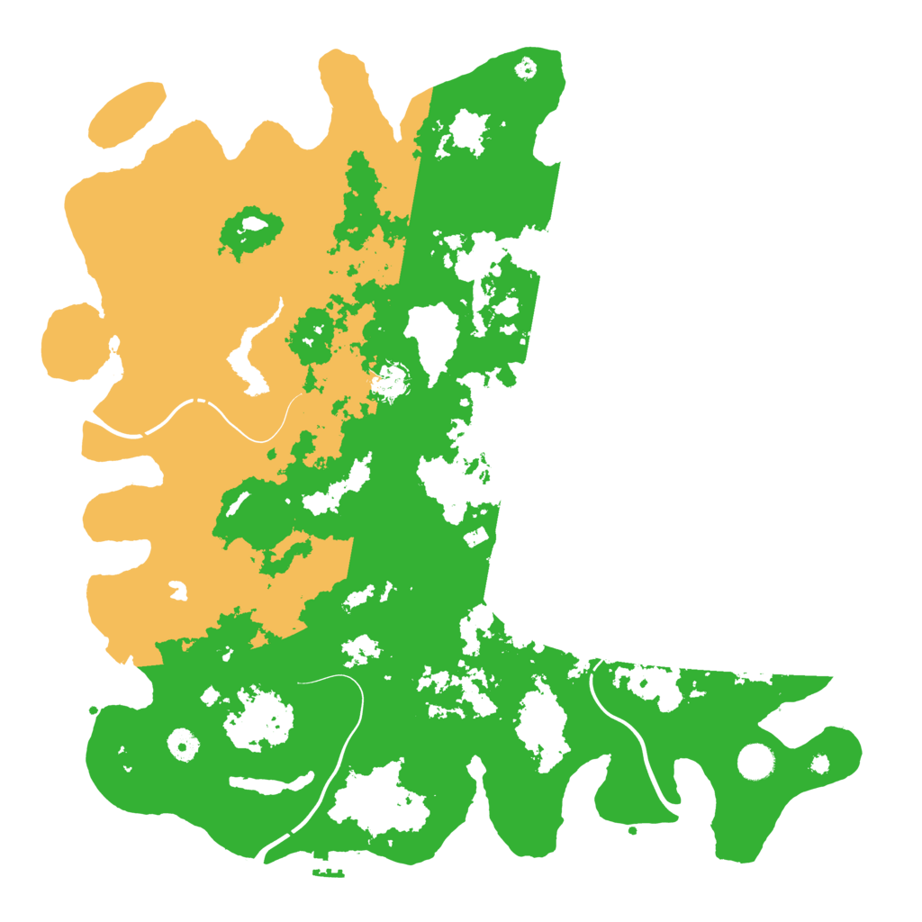 Biome Rust Map: Procedural Map, Size: 4400, Seed: 8000