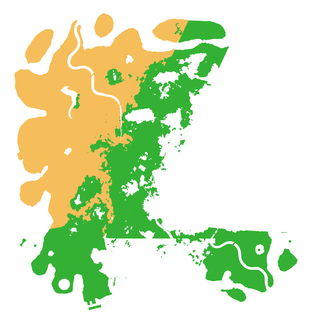 Biome Rust Map: Procedural Map, Size: 5000, Seed: 64132