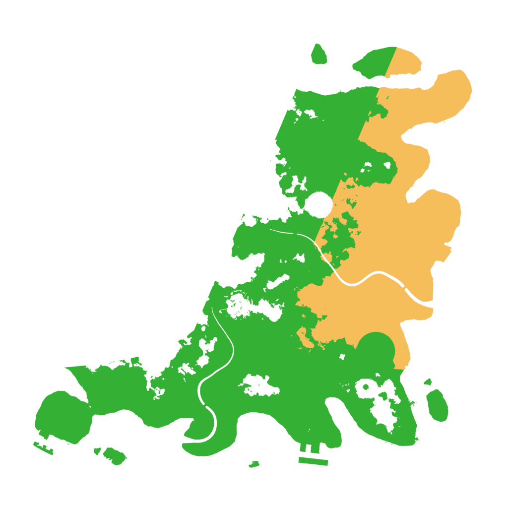 Biome Rust Map: Procedural Map, Size: 3500, Seed: 999777