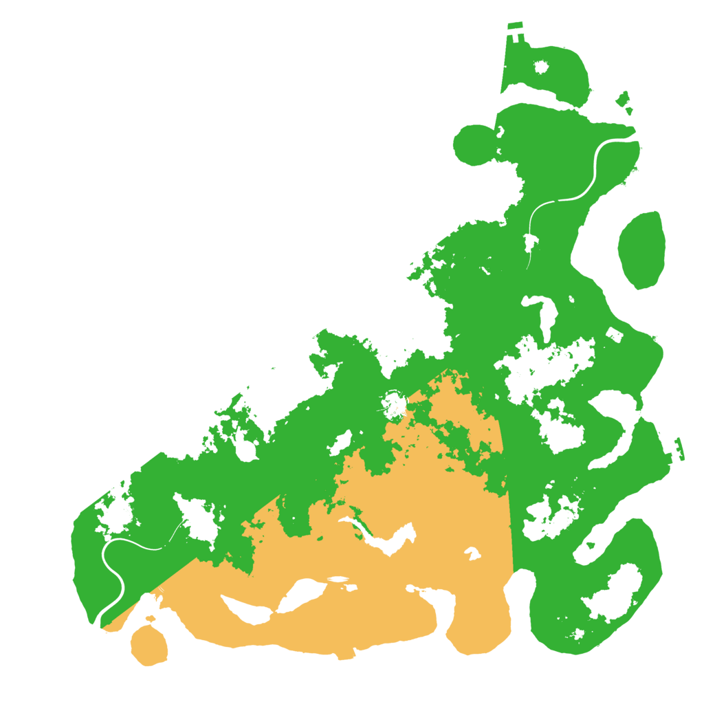 Biome Rust Map: Procedural Map, Size: 4600, Seed: 64107513