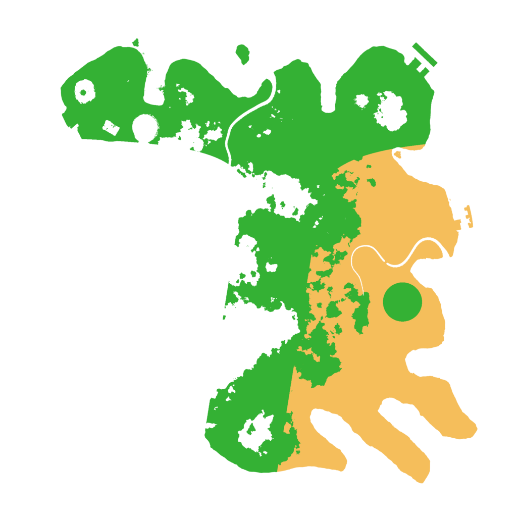 Biome Rust Map: Procedural Map, Size: 3500, Seed: 886060575