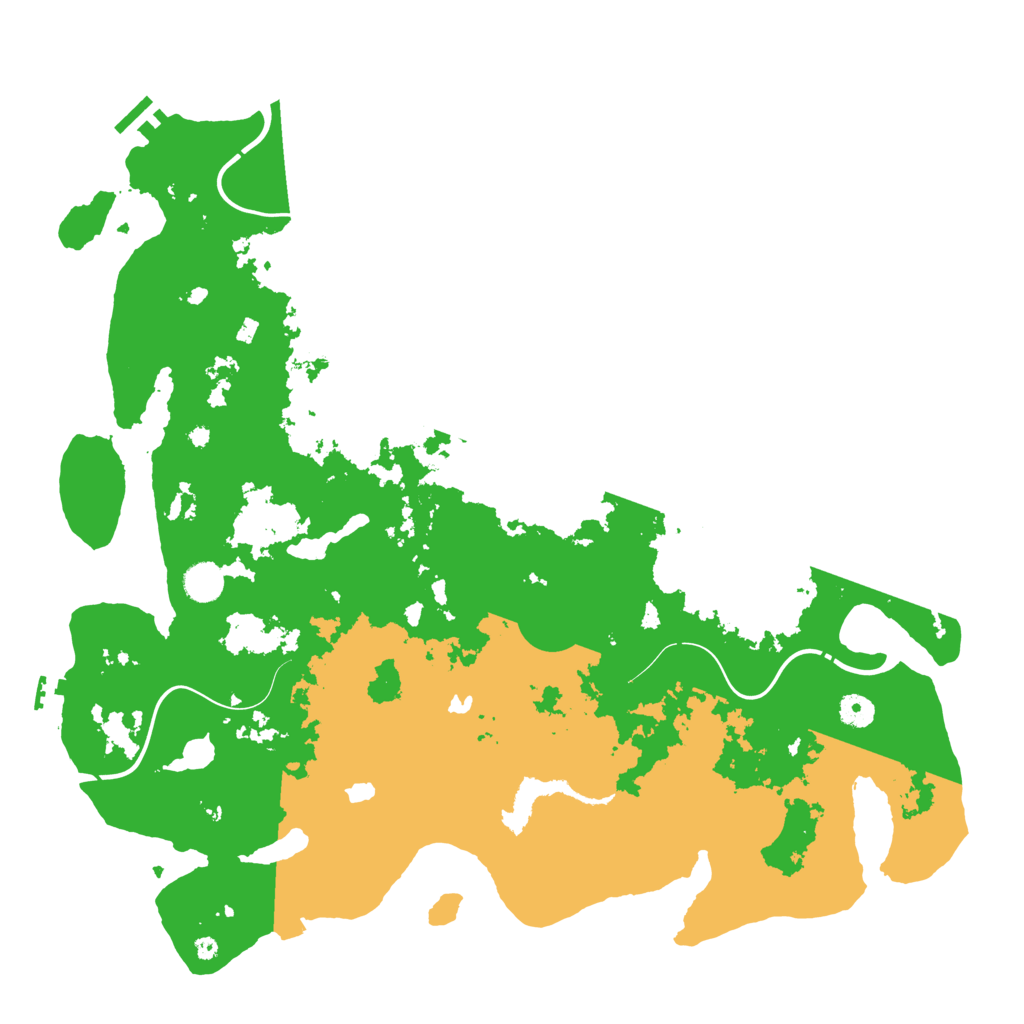 Biome Rust Map: Procedural Map, Size: 4500, Seed: 1233792324