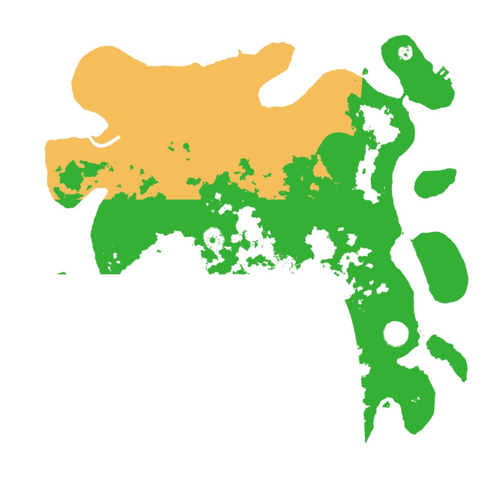 Biome Rust Map: Procedural Map, Size: 3500, Seed: 158