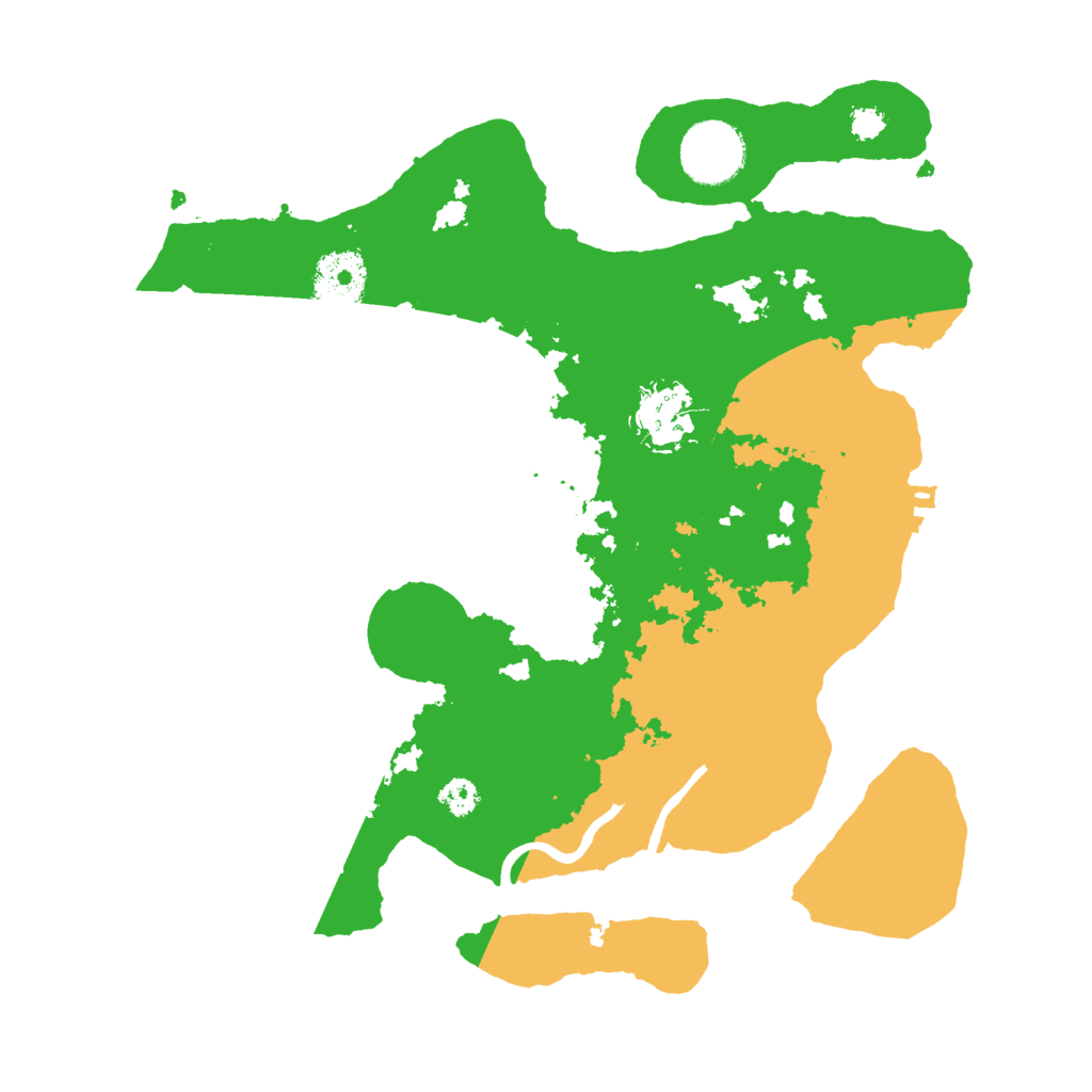 Biome Rust Map: Procedural Map, Size: 3000, Seed: 6939