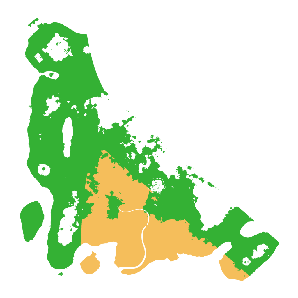 Biome Rust Map: Procedural Map, Size: 3700, Seed: 1551162081