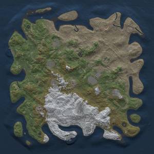 Thumbnail Rust Map: Procedural Map, Size: 4500, Seed: 1090801042, 20 Monuments