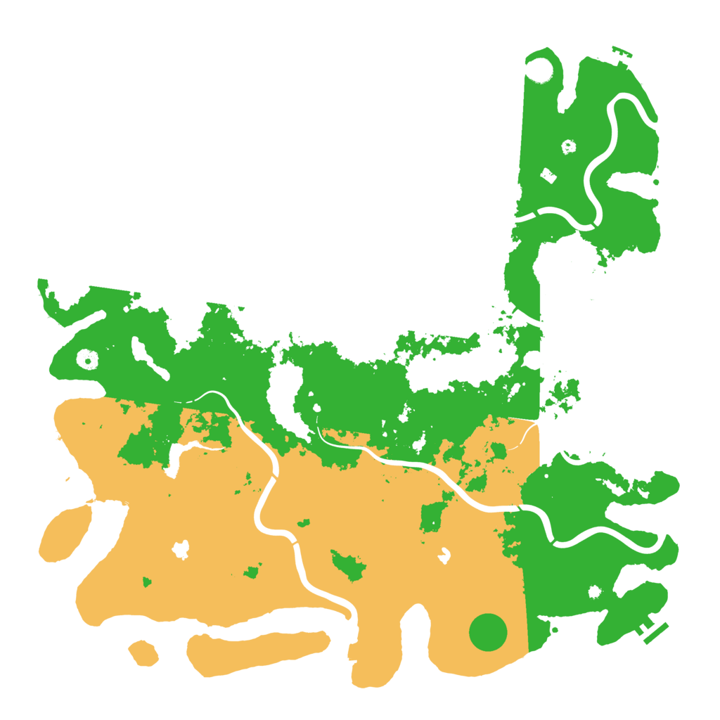 Biome Rust Map: Procedural Map, Size: 5000, Seed: 701889865