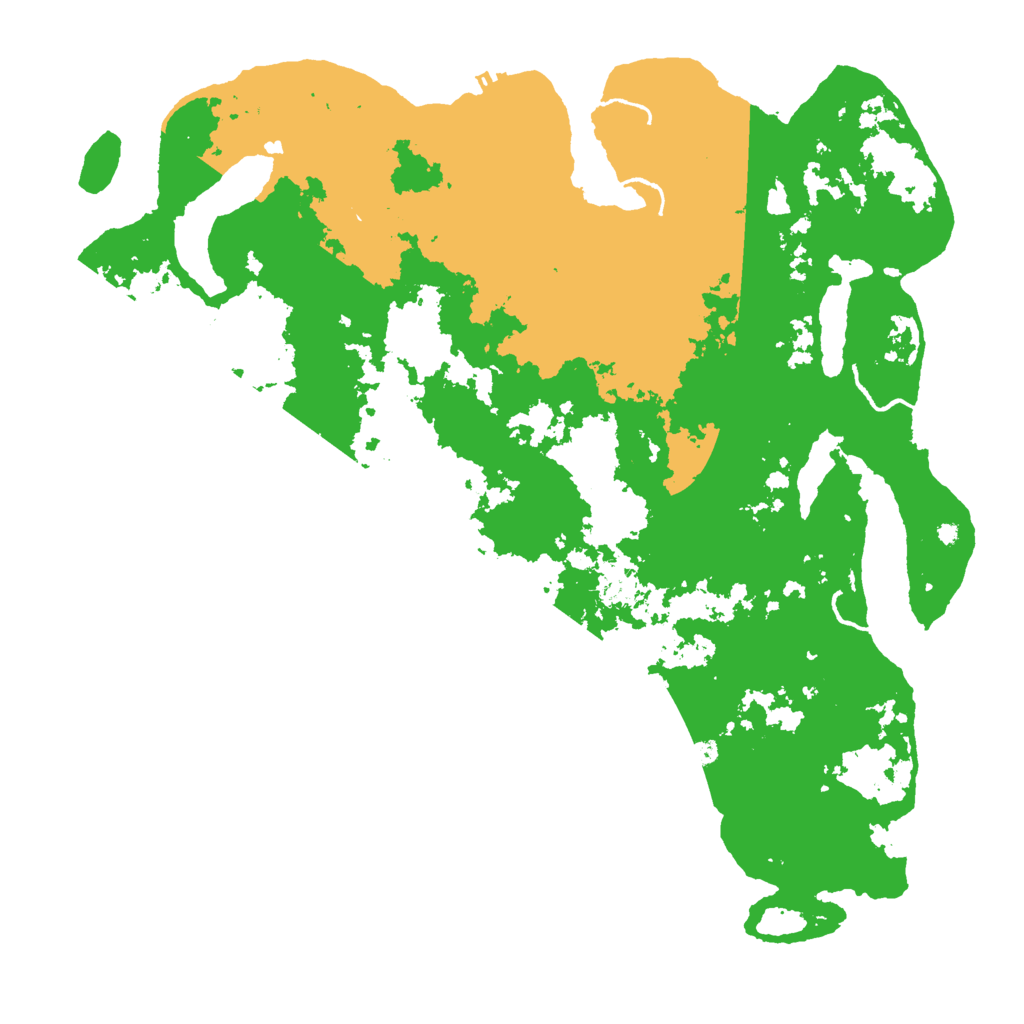 Biome Rust Map: Procedural Map, Size: 4500, Seed: 135