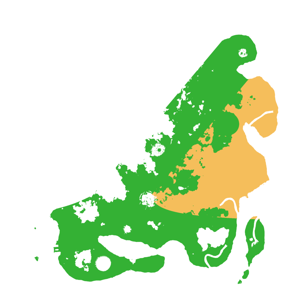 Biome Rust Map: Procedural Map, Size: 3500, Seed: 648255