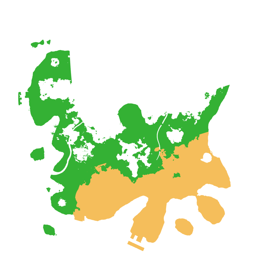 Biome Rust Map: Procedural Map, Size: 3000, Seed: 98829
