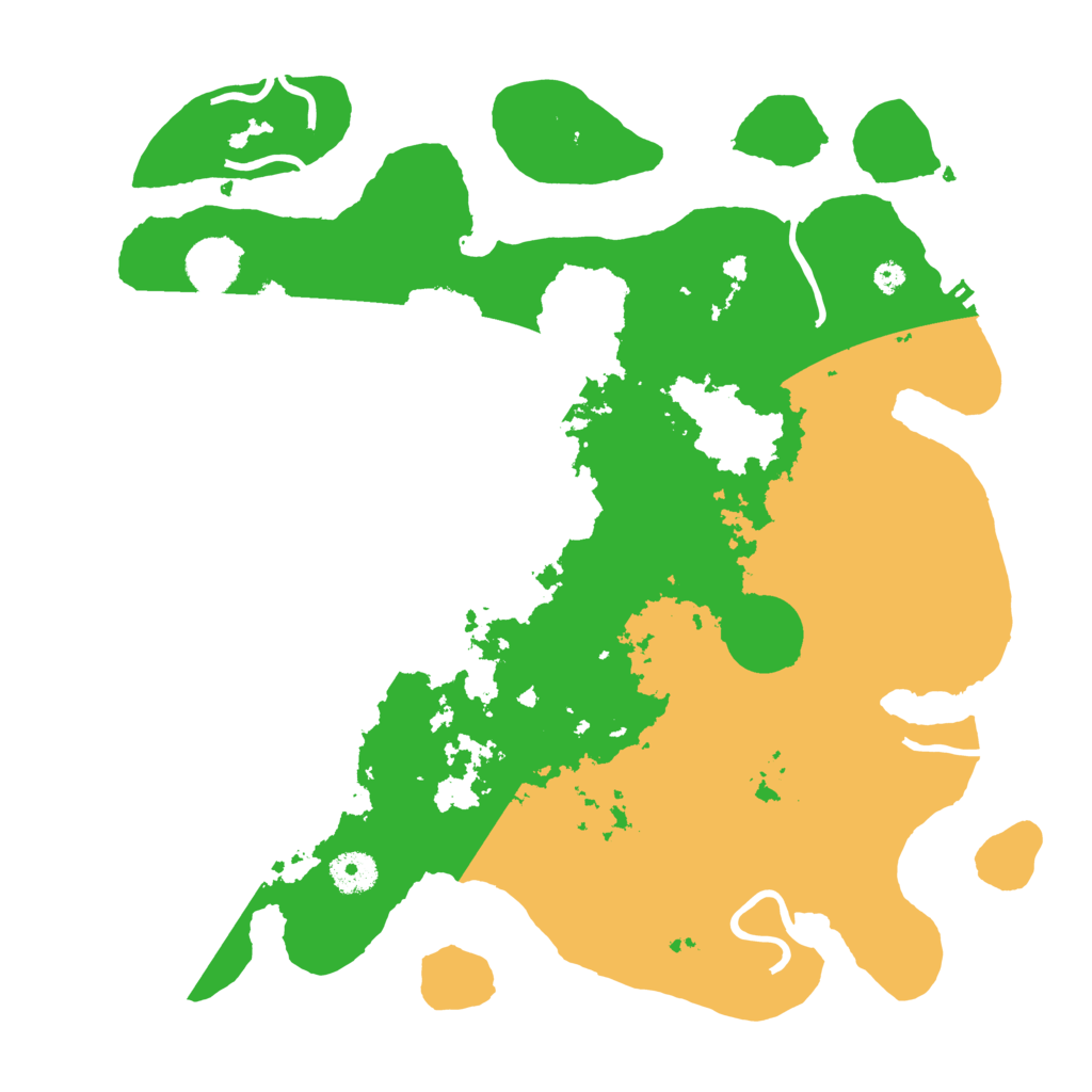 Biome Rust Map: Procedural Map, Size: 3700, Seed: 666812304