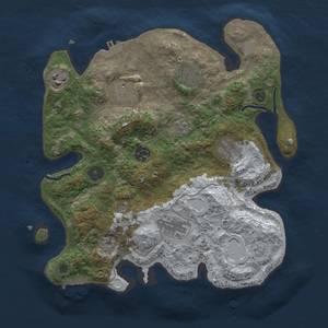 Thumbnail Rust Map: Procedural Map, Size: 3200, Seed: 1275890383, 16 Monuments