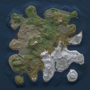 Thumbnail Rust Map: Procedural Map, Size: 3000, Seed: 1130911763, 16 Monuments