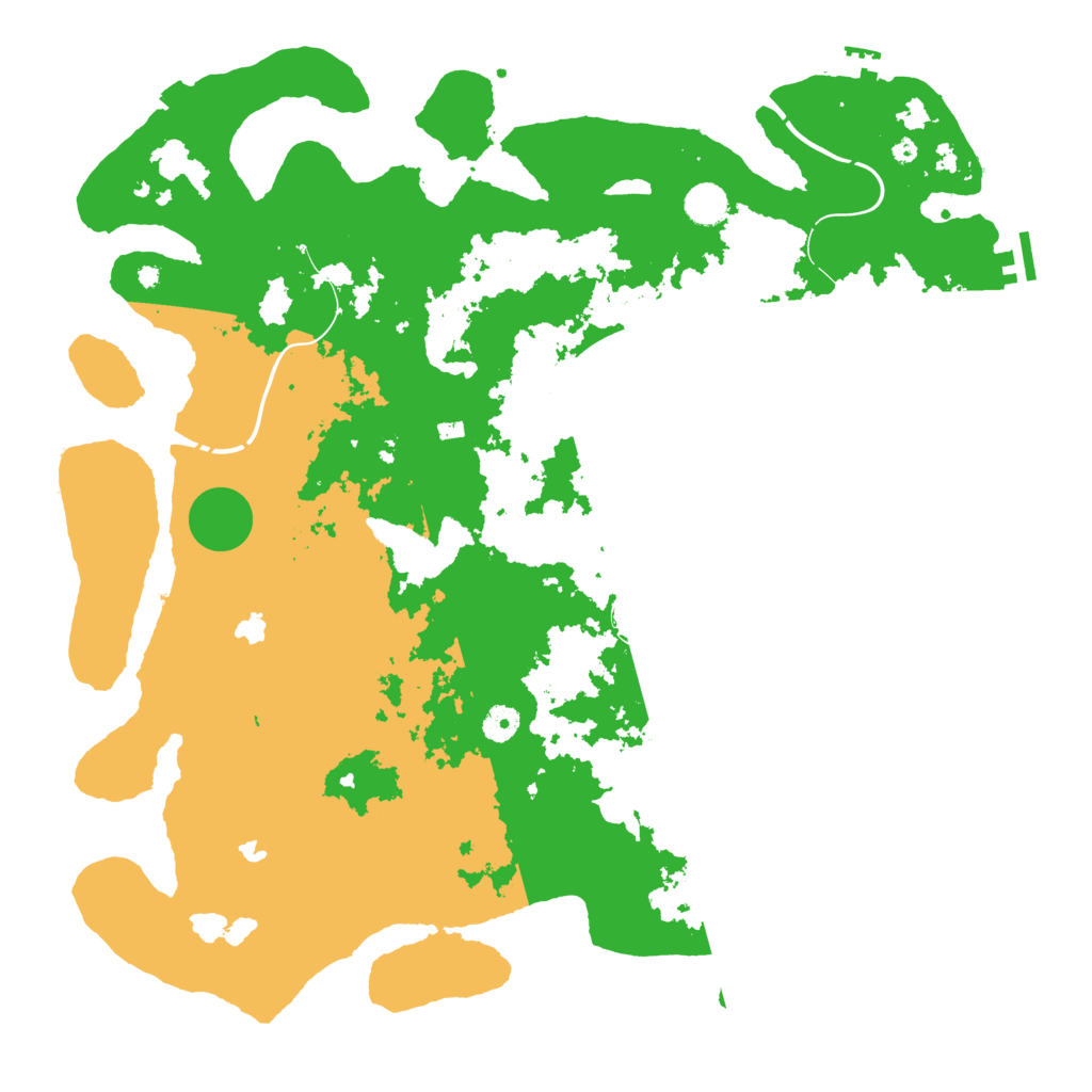 Biome Rust Map: Procedural Map, Size: 4500, Seed: 91186701