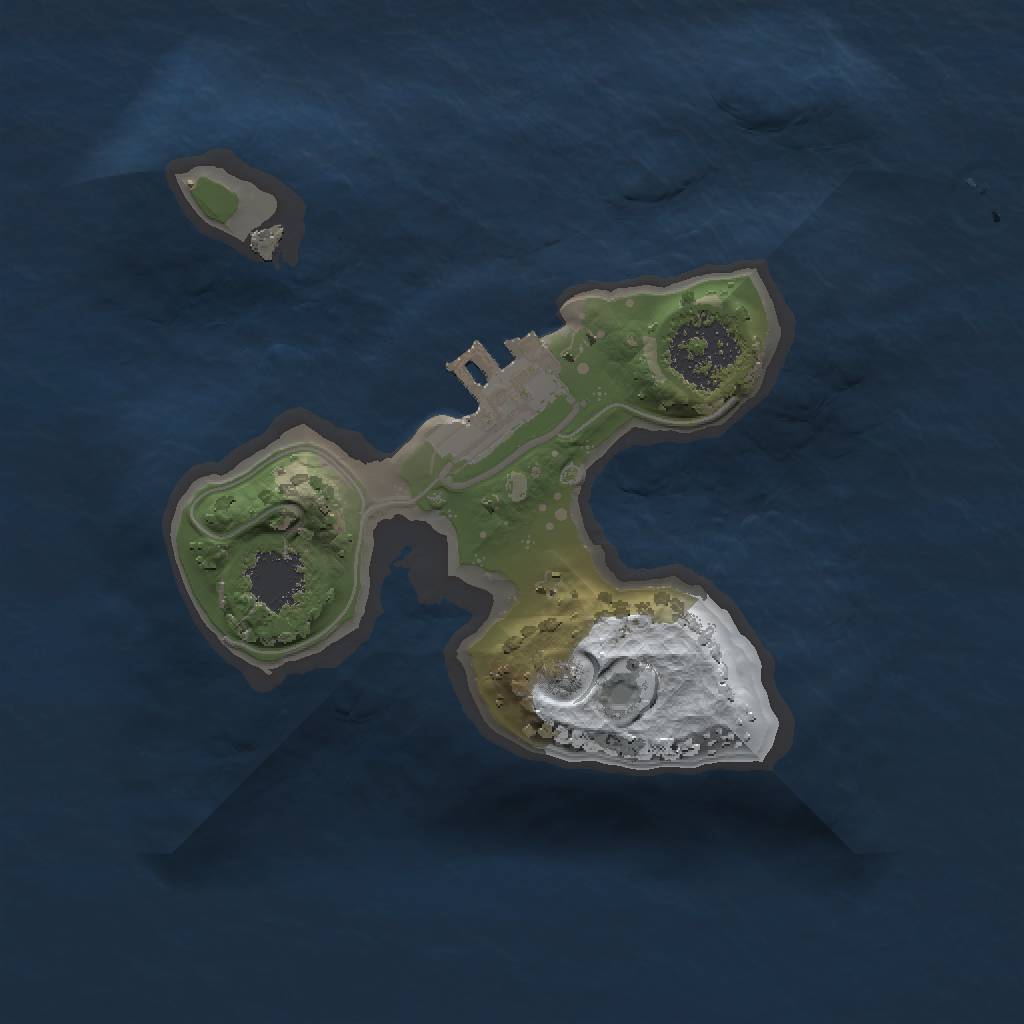 Rust Map: Procedural Map, Size: 1500, Seed: 643188640, 5 Monuments