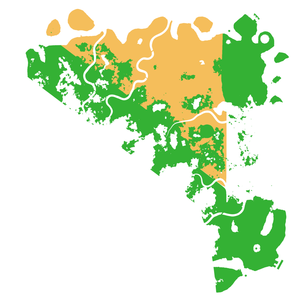 Biome Rust Map: Procedural Map, Size: 6000, Seed: 1979761840