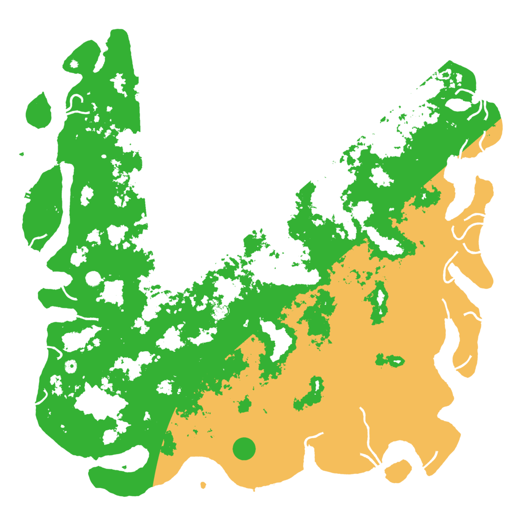 Biome Rust Map: Procedural Map, Size: 6000, Seed: 92734798