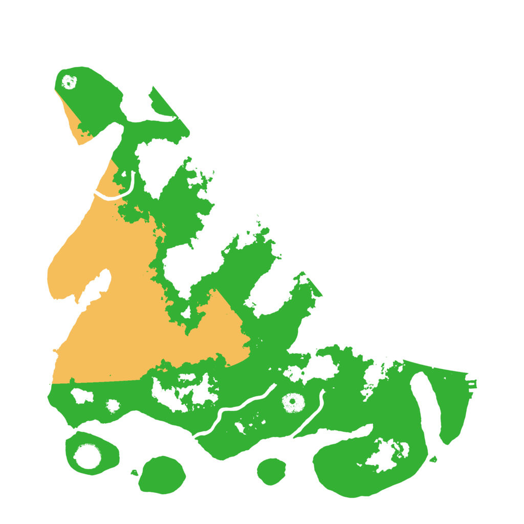 Biome Rust Map: Procedural Map, Size: 3700, Seed: 509010763